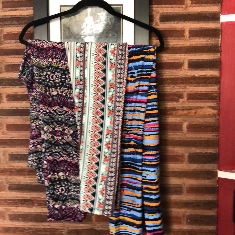 3 pairs TC leggings Lularoe.